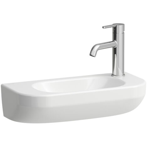 LAUFEN LUA Handwaschbecken, 1 Hahnloch rechts, Becken links, ohne