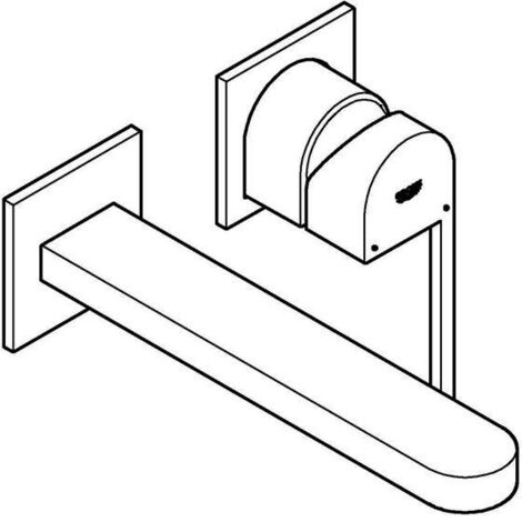 Grohe Plus - Waschtischarmatur L - Unterputz, 2-Loch Montage, verchromt 29306003 (1/5)