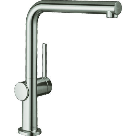 hansgrohe Talis M54, Einhebel-Küchenmischer 270mm 5l/min Edelstahl Finish, 1jet Niederdruck/offene Warmwasserbereiter