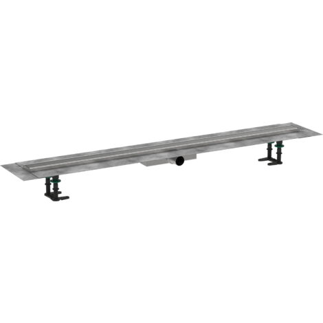 Hansgrohe RainDrain Compact - Duschrinne 120 cm, mit Gitter, gebürstet Edelstahl 56172800