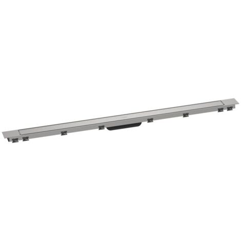 Hansgrohe RainDrain Match Plus - Duschrinne 120 cm, mit Rost, Edelstahl gebürstet 56218800