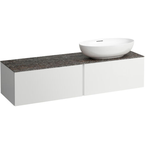 LAUFEN ILBAGNOALESSI Schubladenelement, 1 Hahnloch, Steinplatte (1/5)