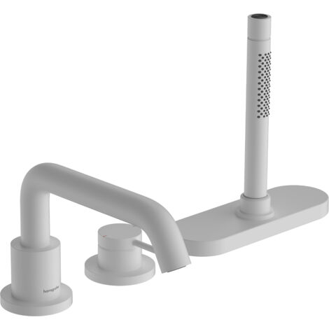 hansgrohe Tecturis S Einhebel-Wannenrandmischer, 3-Loch, mit