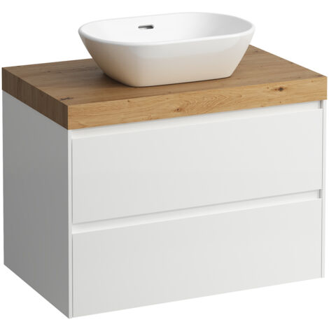 LAUFEN LANI Waschtischplatte wildeiche inklusive Unterschrank, 1