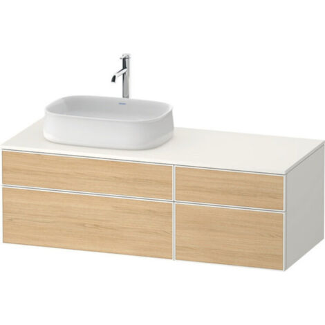 Duravit Zencha Konsolenwaschtischunterbau, 1300x550mm, 2 Auszüge, (1/2)