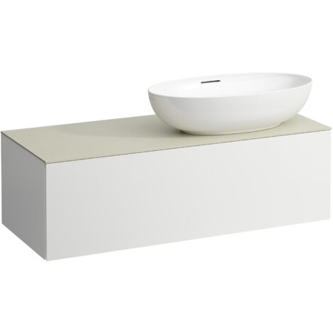 LAUFEN ILBAGNOALESSI Schubladenelement, 1 Hahnloch, Steinplatte (1/5)