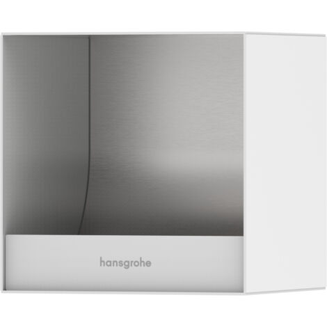 hansgrohe XtraStoris Original Einbau Toilettenpapierhalter Mattweiß 150x150x140mm
