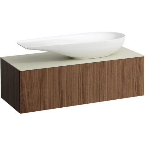 LAUFEN ILBAGNOALESSI Schubladenelement, 1 Hahnloch, Steinplatte (1/4)