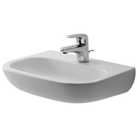 Duravit D-Code Handwaschbecken, ohne Hahnloch, ohne Überlauf,