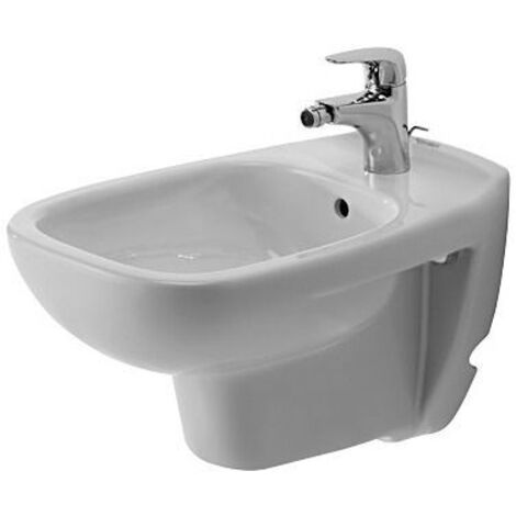 Duravit D-Code Wandbidet, mit Hahnloch, mit Überlauf,