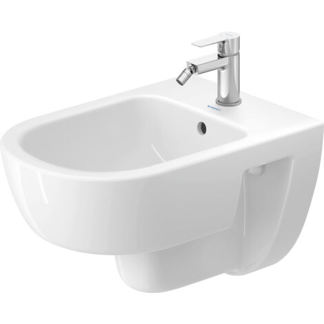 Duravit D-Code Wandbidet, mit Hahnloch, mit Überlauf,