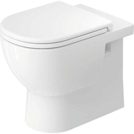 Duravit D-Code Stand-WC Back to Wall, Tiefspüler, rimless,