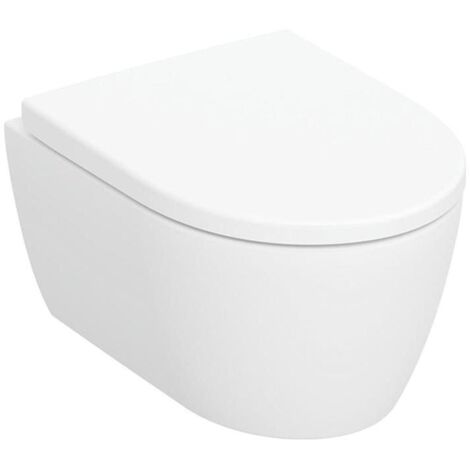 Geberit iCon Wand-WC-Set, Rimfree-Technologie, inklusive WC-Sitz,