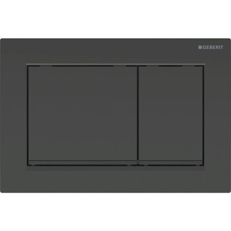 Geberit Omega20 - Betätigungsplatte, schwarz glänzend / schwarz matt 115.080.DW.1
