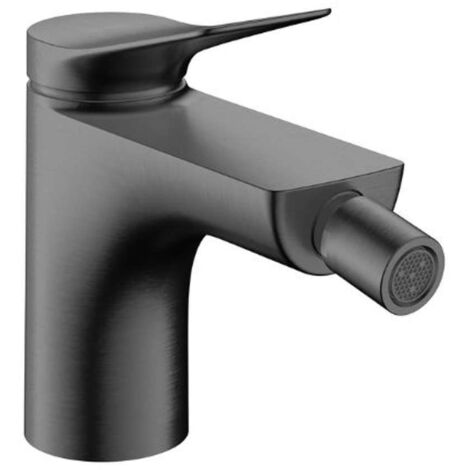 Hansgrohe Vivenis - Bidetarmatur mit Ablaufgarnitur, Chrom schwarz gebürstet 75200340