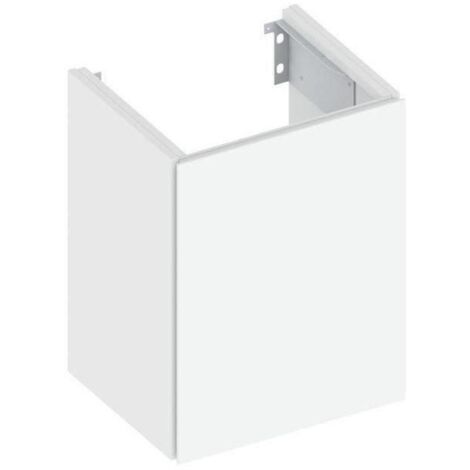 KE WTU X-Line 33122, 1-trg.,Anschl.,li., weiß/Glas weiß, 460x605x380mm (1/3)