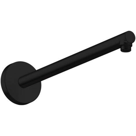 hansgrohe Brausearm Axor 390mm, Wandmontage, mattschwarz