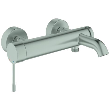 Grohe Wannen-Einhebelmischer Essence 1/2", Wandmontage, supersteel