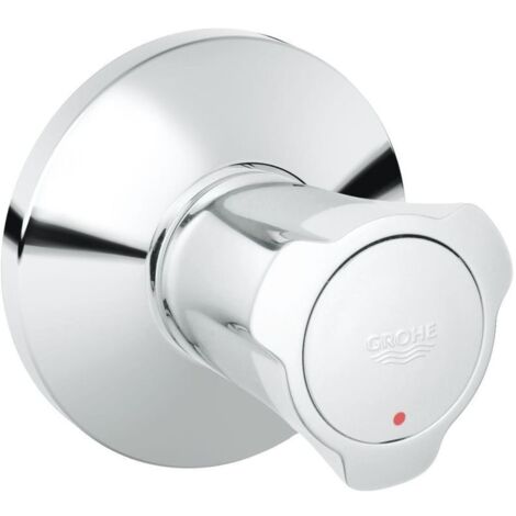 Grohe Costa Unterputz-Ventil Oberbau Einbautiefe stufenlos 10-35mm, Rote Markierung, Chrom