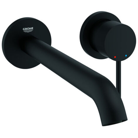 GROHE 2-Loch-Waschtischbatterie Essence phantom black