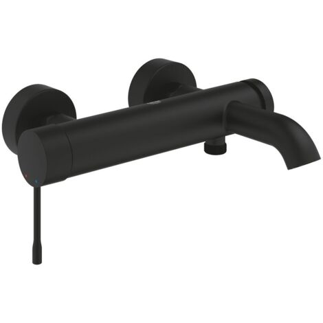 Aufputz-Wannenmischer Grohe Essence, Ausladung 193 mm, phantom black - 25250KF1
