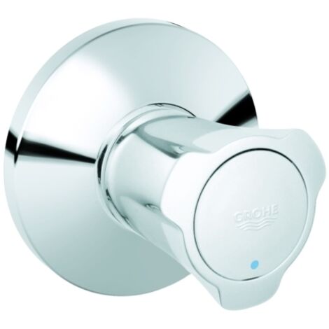 Grohe Costa Unterputzventil Oberbau, Einbautiefe stufenlos einstellbar 10-35mm, Blaue Markierung, Chrom, 19854001 (1/4)