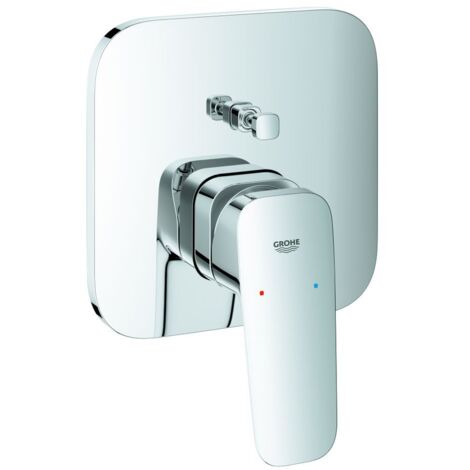 Grohe Cubeo Einhand-Wannenbatterie Chrom, Fertigmontageset für Rapido SmartBox 35604