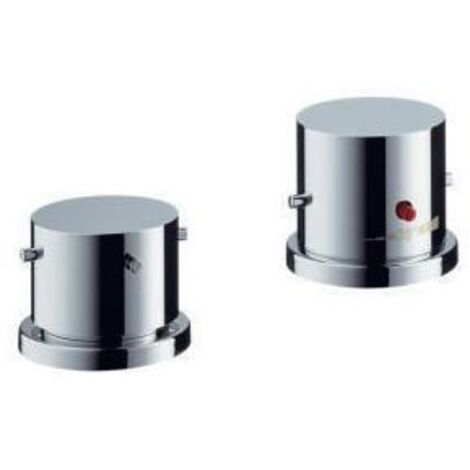 hansgrohe AXOR Starck 2-Loch Wannenrandarmatur mit Thermostat und