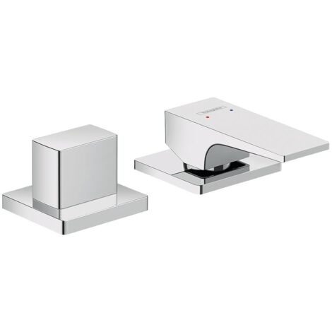 hansgrohe Metropol 2-Loch Einhebel-Wannenrandmischer, Hebelgriff,