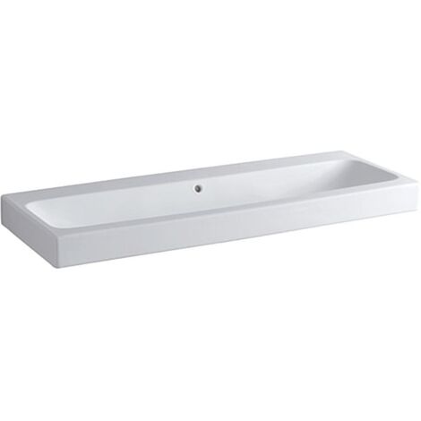 Geberit iCon Waschtisch 120x48,5cm weiß, ohne Hahnlöcher,