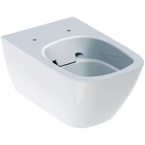 Geberit Smyle Square Wand-WC Tiefspüler geschlossene Form Rimfree, Weiß KeraTect