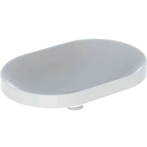 Geberit VariForm Einbauwaschtisch elliptisch, 600x400mm, ohne