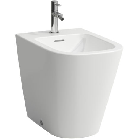 LAUFEN Meda Standbidet, 1 Hahnloch, mit Überlauf, 360x540x430mm,