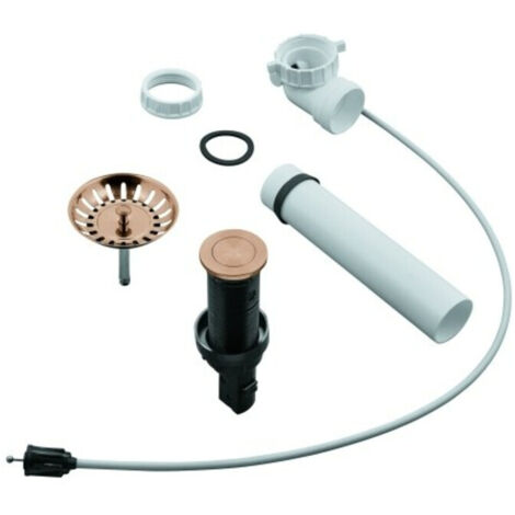 Grohe Zugstangen-Ablaufgarnitur 40986 Push-Exzenter f. Spülen warm sunset geb.