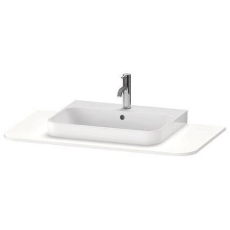 Duravit Waschtisch-Konsole Happy D.2 Plus 100x55cm, m 1 Ausschnitt, weiß supermatt