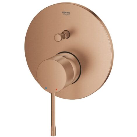Grohe Fertigmontageset Essence UP-Wannen-Einhebelmischer, warm sunset gebürstet