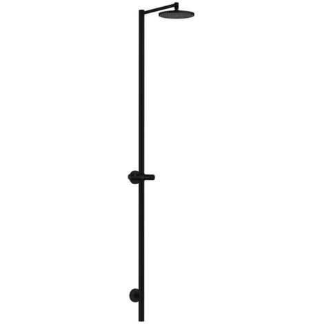 hansgrohe Nature Duschsäule Axor Starck m Kopfbrause, ohne Handbrause, mattschwarz