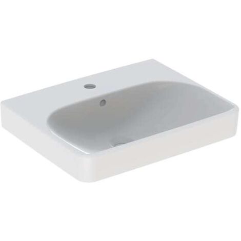 Geberit Smyle Square Waschtisch 500259, 55x44cm, mit Hahnloch,