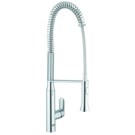 Grohe Flair Einhand-Spültischarmatur In Chrom – Mit SilkMove Keramikkartusche Und QuickFix
