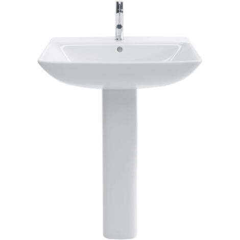 Duravit ME by Starck Waschtisch mit Überlauf, mit Hahnlochbank, 1
