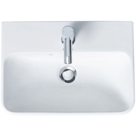 Duravit ME by Starck Waschtisch mit Überlauf, mit Hahnlochbank, 1