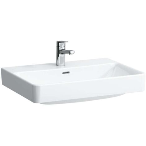 LAUFEN PRO S Waschtisch, 3 Hahnlöcher, mit Überlauf, 650x465mm, (1/4)