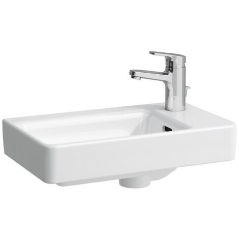 LAUFEN PRO S Handwaschbecken, Becken links, ohne Hahnloch, mit