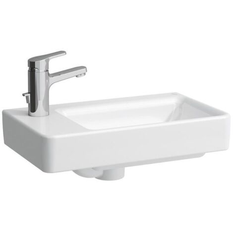 LAUFEN PRO S Handwaschbecken, Becken rechts, ohne Hahnloch, mit