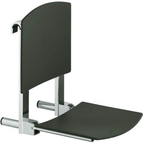 KEUCO PLAN Care Duschsitz einhängbar, bis 110kg, mit Rückenlehne,