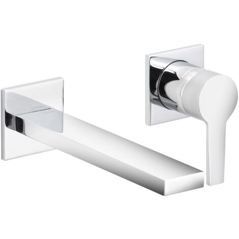 KEUCO Einhebel-Waschtisch-Mischer Edition 11 51116, Wandmontage, Ausladung 219 mm, verchromt