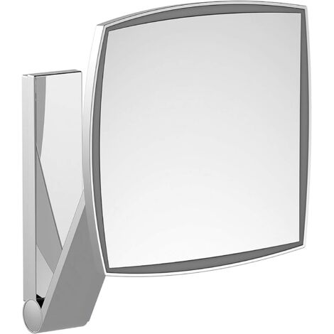 KEUCO iLookmove Kosmetikspiegel, beleuchtet, eckig, verchromt,