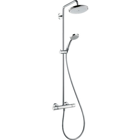 hansgrohe Croma Showerpipe 220 1-jet mit Thermostat, chrom,