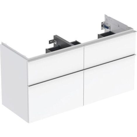 Geberit iCon Unterschrank für Doppelwaschtisch, 4 Schubladen,