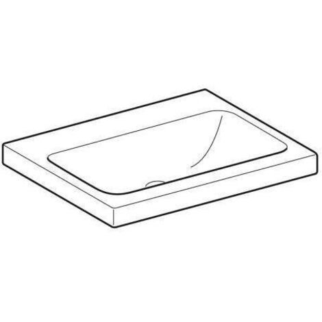 Geberit iCon Light Waschtisch, 60 cm x 48 cm, ohne Hahnloch, ohne (1/5)